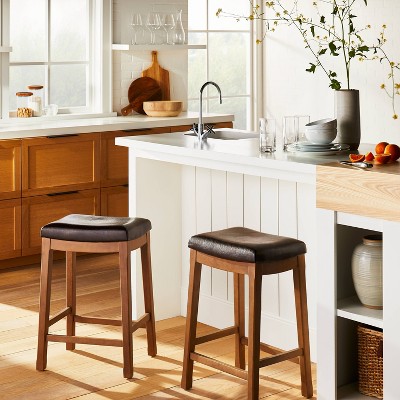 Faux Leather Bar Stools Counter, Faux Leather Stools Target