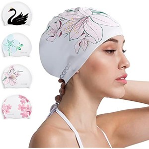 DSANE Stylish Silicone Swim Cap for Women ¨C Comfortable, Durable, and Hair-Protecting Design - 1 of 1