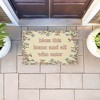 Stupell Industries Bless This Home Florals Printed Outdoor Door Mat, design by Lil' Rue, 18"x30" - 3 of 4