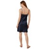 Mommesilk Leaver Lace Splice Silk Slip Dress - image 2 of 4