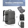 Hynes Eagle 44L Travel Backpack + Fanny Pack-Gray - 2 of 4