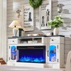 SinCiDo Farmhouse 70" Fireplace TV Stand, for 80" TV, Entertainment Center w/ Fireplace, Remote Control, 3 Types 3D Flames, Storage Cabinet & 2 Drawer - 2 of 4