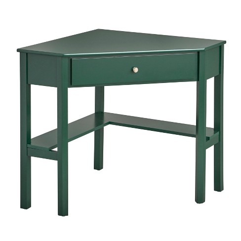 Medford Corner Desk with Storage Green - Buylateral