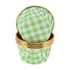 Unique Bargains Checkered Print Disposable Baking Cups Aluminum Foil 2.68"x1.57" 50 Pcs - 3 of 4