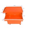 Maggift Tool Boxes and Totes, Mobile Lockable Cabinet with Wheels and Drawers, Rolling Storages for Metal Tool of Cart Spaces, Red, 20.4"*11"*24.8" - 3 of 3