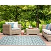 Liora Manne Carmel  Indoor/Outdoor Rug  Aqua.. - 3 of 4