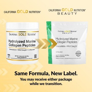 Collagen Peptides Powder with Hyaluronic Acid, Support for Healthy Hair, Skin, Nails, Joints and Bones, Non-GMO, Gluten and Dairy Free, Unflavored, - 1 of 4