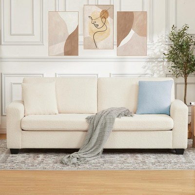 83 Inch Modern 3 Seater Sofa with Deep Seats, Comfortable Cloud Couch for Living Room, Bedroom, Office