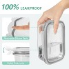 LunaLulinlk 8-Pack Glass Lunch Boxes, Food Storage Containers with Lids, Glass Lunch Boxes, Airtight Bento Boxes, Gray - 3 of 4