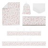 Sweet Jojo Designs 6p Girl Crib Bedding + BreathableBaby Breathable Mesh Liner Pad Botanical Blush Pink and White - 2 of 4