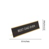 LEMONSODA Nameplate Style Desk Sign (Best Dad Ever) - Brown & Gold - 4 of 4