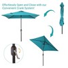 Sonkuki 6.5 FT Outdoor Patio Umbrella Market Table Umbrella With a Crank for Garden, Deck and Pool - 4 of 4