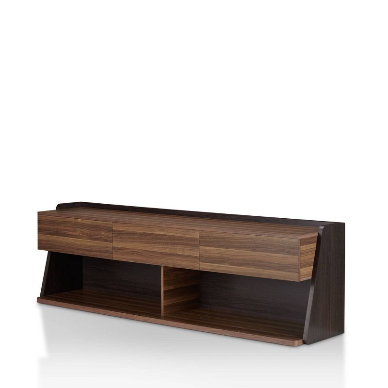 Vadim TV Stand for TVs up to 72&#34; Light Walnut - HOMES: Inside + Out, 6 of 11