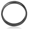 Pompeii3 14k Black Gold Mens 6mm High Polished Step Cut Wedding Band - 2 of 4