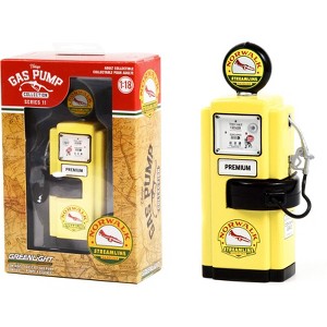 1948 Wayne 100-A Gas Pump "Norwalk Gasoline" Yellow and Black "Vintage Gas Pumps" Series 11 1/18 Diecast Model by Greenlight - 1 of 3