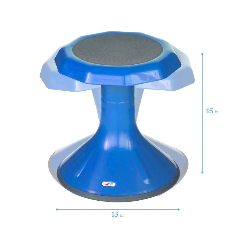 ECR4Kids 15" ACE Wobble Stool - Active Flexible Seating Chair for Kids - Classrooms and Home, 3 of 10