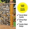 Collections Etc Realistic Faux Stone Privacy Fence Cover NO SIZE Brown - 4 of 4
