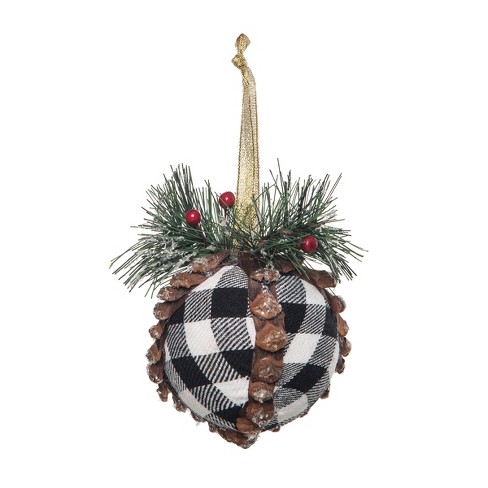 Plaid christmas deals ball ornaments