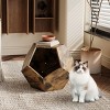 Modern Cat Kennel,Litter Box,Artificial Flower Pots,Side Tables For Couch With Storage,Multifunctional Furniture Design-Cuddlewood - 3 of 4