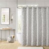 CAVINAS Floral Cotton Shower Curtain Featuring Unique Botanical Print Design, Fresh Style, Machine-Washable Fabric - 2 of 4