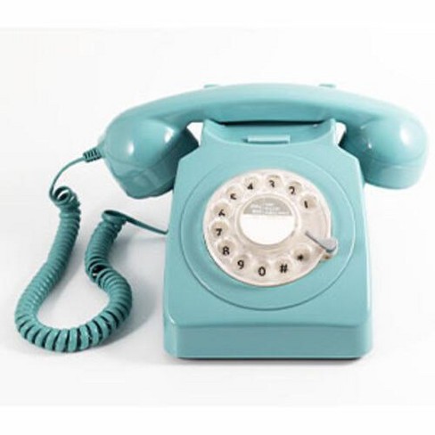 Téléphone vintage à cadran rotatif GPO 746 RETRO Bleu foncé