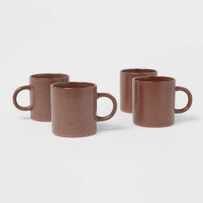 15oz 4pk Stoneware Tilley Mugs Brown - Threshold™