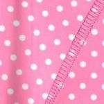 pink w/ white polka dots