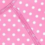 pink w/ white polka dots
