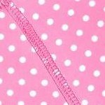 pink w/ white polka dots