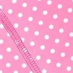 pink w/ white polka dots