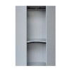 TIRAMISUBEST Polygon Corner Wardrobe - Mobile Lateral Filing Cabinet, Locking Wheels, Adjustable Shelf - 4 of 4