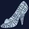 Junior's Cinderella A Dream is a Wish Your Heart Makes Glass Slipper Distressed Cowl Neck Sweatshirt - 2 of 4