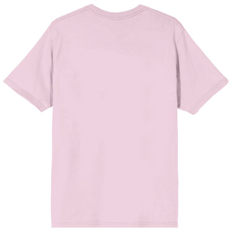 Squishmallows Chill Crew Neck Short Sleeve Cradle Pink Adult T-shirt, 3 of 4
