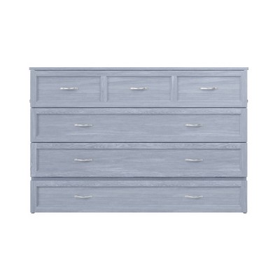 Northfield Driftwood Queen Murphy Bed Chest with Built-in Charger