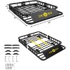 Universal Roof Rack Basket, 200 lb Capacity Car Carrier with Extended Roof Rack Basket, Heavy Duty for SUVs, Trucks, Vehicles - 2 of 4