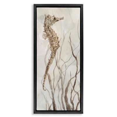 Stupell Industries Vigilant Seahorse Ocean Wildlife, 11" x 25"