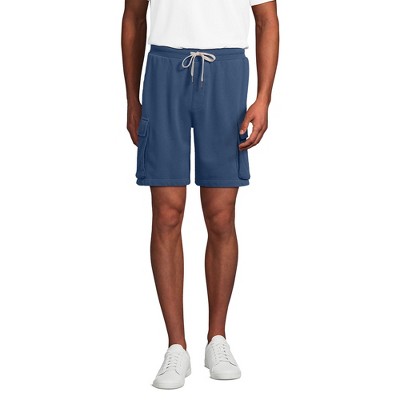 Lands' End Men's Serious Sweats French Terry Cargo Shorts