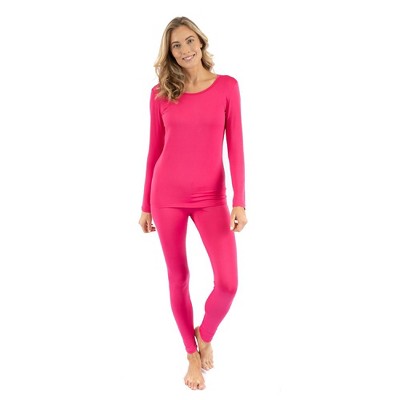 Women's Classic Solid Color Thermal Pajamas – Leveret Clothing