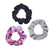 scünci Hair Accessories Scrunchies and Hair Ties Organizer with 3 Bonus Scrunchies - Clear - All Hair - 4pcs set - 4 of 4