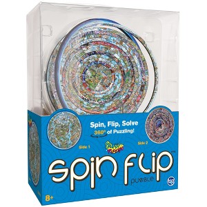 Spin Flip Puzzle: Charles Fazzino- 2-In-1: Double-Sided Puzzle,8+ - 1 of 4