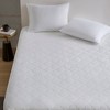 NicBex Pure Cotton Quilted White Mattress Pad for Cooling & Moisture Wicking,Bedroom Bed Mattress in a Box - 2 of 4