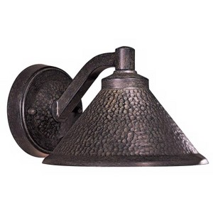 Minka Lavery Industrial Outdoor Wall Light Fixture Hammered Aspen Bronze Dark Sky 6" for Post Exterior Barn Deck House Porch Patio - 1 of 3