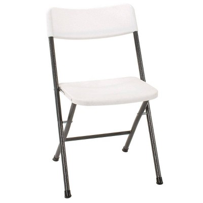 target white folding chair