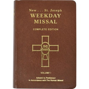 St. Joseph Weekday Missal (Vol. I / Advent to Pentecost) - (Saint Joseph Weekday Missal) by  Catholic Book Publishing & Icel (Leather Bound) - 1 of 1