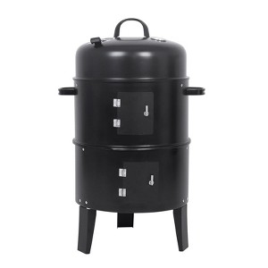 Topteng Portable BBQ Smoker Grill, 3-in-1 Vertical Charcoal Smoker, 342 Square Inch Cooking Area - 1 of 4