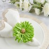 Saro Lifestyle Raffia Charm Napkin Ring (Set of 4) - 4 of 4