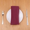 Unique Bargains Wedding Restaurant Dinner Banquet Polyester Napkins 19 x 19 Inches 6 Pcs - 4 of 4