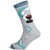 Crazy Dog T-Shirts Men's Daddy Shark Socks Funny Father's Day Gift For Dad Viral Kids Song Novelty Footwear - 3 of 4