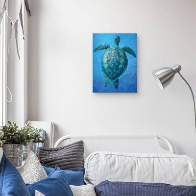 Masterpiece Art Gallery 18"x24" Sea Turtle Serenity Wall Art