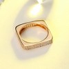 Square Eternity Wedding Band Ring for Women Cz Gold Plated Ginger Lyne Collection - image 4 of 4